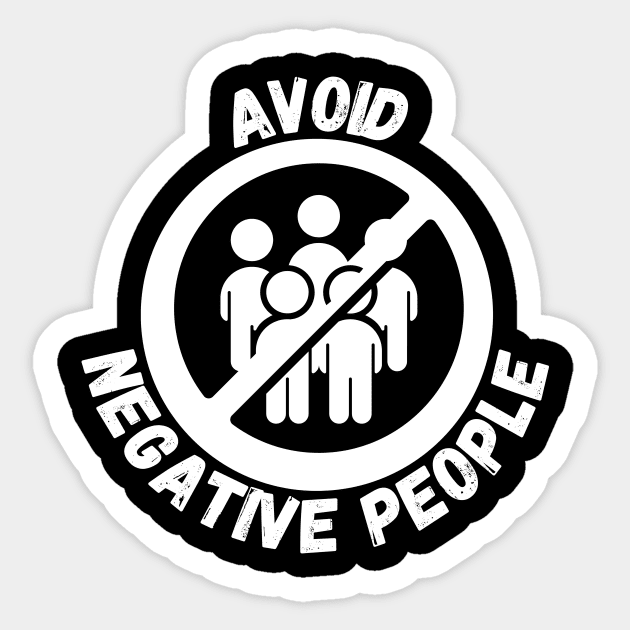 Negative People Sticker by GMAT